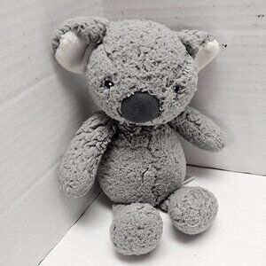 Carters Koala Stuffed Animal Gray Bear Black Nose Shaggy Fur Like Baby Big Hug